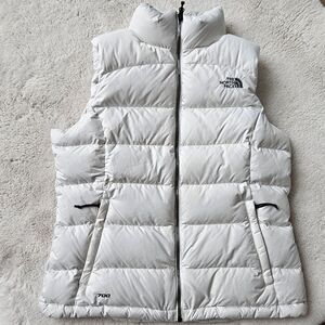 The North Face Light Gray Puffer Vest